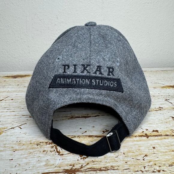 Disney Pixar Animation Studios Gray Felt Wool Blend Adjustable Baseball Cap - Picture 4 of 8